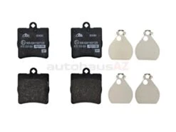 ATE 0024207120, 604064 Brake Pad Set; Rear; OE Compound - Mercedes | 0044201720 A0024207120 A004420172041 D2074A