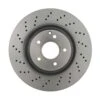 Brembo 09A44821 Disc Brake Rotor; Front; Vented 330mm Cross-Drilled - Mercedes