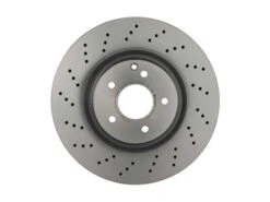 Brembo 09A44821 Disc Brake Rotor; Front; Vented 330mm Cross-Drilled - Mercedes