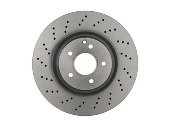 Brembo 09A44821 Disc Brake Rotor; Front; Vented 330mm Cross-Drilled - Mercedes