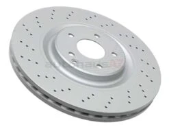 Zimmermann Coat Z 2034210912, 400362820 Disc Brake Rotor; Front; CrossDrilled Vented 345x30mm - Mercedes | A2034210912 W01331717063