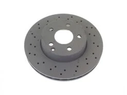 Genuine Mercedes 2044210912 Disc Brake Rotor; Front, Cross-Drilled - Mercedes | 2044212812 2044213612 204421361290 A2044210912