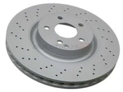 Zimmermann Coat Z 2214211012, 400365920 Disc Brake Rotor; Front; Vented 335mm, Cross-Drilled - Mercedes | 2214210612 2214210612B 22142111012 22142111712