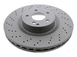 Zimmermann Coat Z 400365820 Disc Brake Rotor; Front; Vented And Cross-Drilled; 350 X 32mm - Mercedes | 2214211112 2214211612 221421161207 40333204