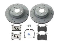 O.E.M. 63AMGRRKIT Disc Brake Pad And Rotor Kit; Rear - Mercedes