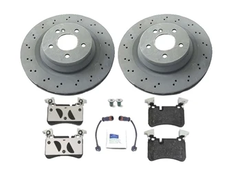 O.E.M. 63AMGRRKIT Disc Brake Pad And Rotor Kit; Rear - Mercedes