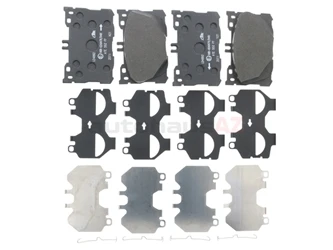 ATE Ceramic 0004207900, LD4892 Brake Pad Set; Front - Mercedes