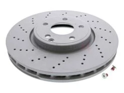 ATE Coated 000421181207, 432170 Disc Brake Rotor; Front - Mercedes