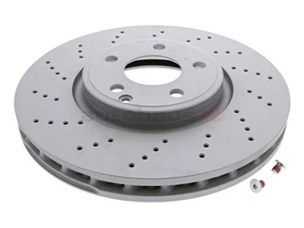 ATE Coated 000421181207, 432170 Disc Brake Rotor; Front - Mercedes