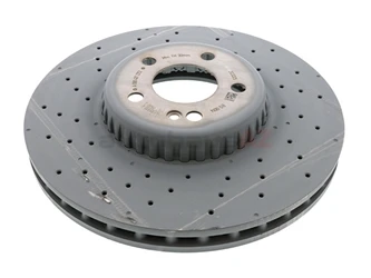 Genuine Mercedes 0004212212, A0004212212 Disc Brake Rotor; Front Cross-Drilled - Mercedes | 0004208200 000421221264 0004231812 0084201920