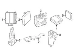 Genuine Mercedes 0009007007 Fuel Pump Driver Module; Rear - Mercedes | 0009003500 0355400445