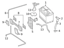 Genuine Mercedes 0009053306 Battery Cable - Mercedes