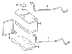 Genuine Mercedes 0009057902 Battery Cable - Mercedes