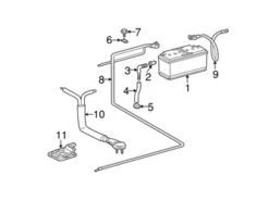 Genuine Mercedes 1405402230 Positive Battery Junction Block Cable - Mercedes | 1405402130