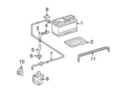 Genuine Mercedes 1645402730 Positive Battery Junction Block Cable - Mercedes | 1645401930