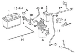 Genuine Mercedes 1664409607 Positive Battery Junction Block Cable - Mercedes