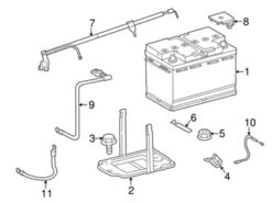 Genuine Mercedes 1705400231 Battery Cable - Mercedes | A1705400231
