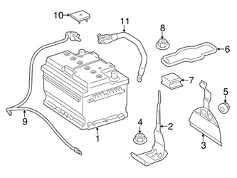 Genuine Mercedes 1725409513 Battery Cable Harness - Mercedes