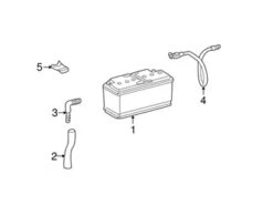 Genuine Mercedes 2035400630 Positive Battery Junction Block Cable - Mercedes