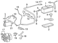 Genuine Mercedes 2085409107 Positive Battery Junction Block Cable - Mercedes