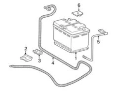 Genuine Mercedes 2106100136 Battery Hold Down - Mercedes