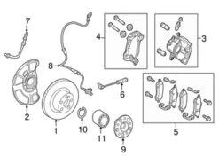 Genuine Mercedes 212905090164 ABS Wheel Speed Sensor; Front Left/Right - Mercedes | 2129050901