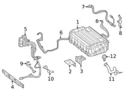 Genuine Mercedes 2225407817 Drive Motor Battery Pack Control Module Wiring Harness - Mercedes