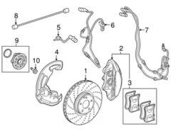 Genuine Mercedes 2229059705 ABS Wheel Speed Sensor; Front Left/Right - Mercedes | 2229050900