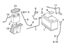 Genuine Mercedes 2315400530 Battery Cable - Mercedes