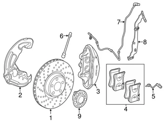 Genuine Mercedes 2319053101 ABS Wheel Speed Sensor; Front Left/Right - Mercedes | 2315400407 2315406832 A2319053101