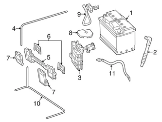 Genuine Mercedes 2385406209 Positive Battery Junction Block Cable - Mercedes