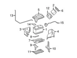 Genuine Mercedes 2465450440 Battery Box - Mercedes