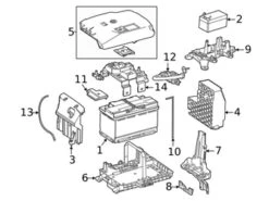 Genuine Mercedes 2479061803 Battery Frame - Mercedes