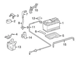 Genuine Mercedes 2515400436 Battery Cable - Mercedes