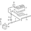 Genuine Mercedes 2515400530 Positive Battery Junction Block Cable - Mercedes
