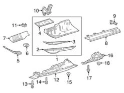 Genuine Mercedes 2516100073 Battery Tray; Front - Mercedes