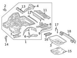 Genuine Mercedes 2576100300 Battery Frame - Mercedes