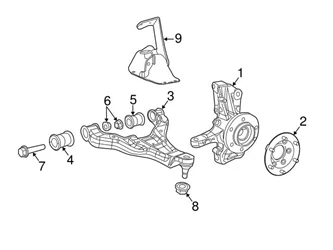 Genuine Mercedes 906322100964 Control Arm Heat Shield; Left - Mercedes | 9063221009
