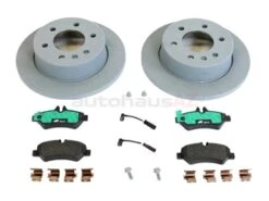 Genuine Mercedes 9064200083 Disc Brake Pad And Rotor Kit; Rear - Mercedes | 906420008326 A9064200083