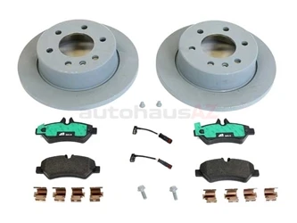 Genuine Mercedes 9064200083 Disc Brake Pad And Rotor Kit; Rear - Mercedes | 906420008326 A9064200083