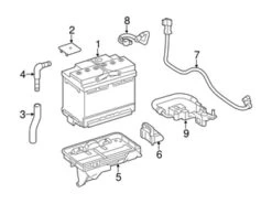 Genuine Mercedes 9065400023 Battery Tray - Mercedes