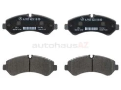Genuine Mercedes 9074208700, A9074208700 Brake Pad Set; Rear - Mercedes | 9074205201