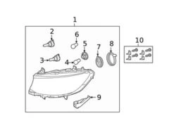 Genuine Mercedes 9109060500 Headlight Assembly; Front Right - Mercedes