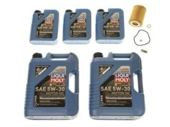 Liqui Moly Longtime High Tech + Mann MB1OILFLTR1KIT Oil Change Kit - 5W-30 Fully Synthetic - Dodge, Mercedes