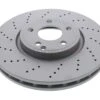 Zimmermann Coat Z 000421181207, 400367620 Disc Brake Rotor; Front Vented & Cross-Drilled; 322 X 32mm - Mercedes