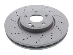 Zimmermann Coat Z 000421181207, 400367620 Disc Brake Rotor; Front Vented & Cross-Drilled; 322 X 32mm - Mercedes