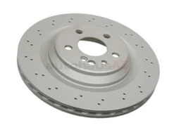 Zimmermann Coat Z 220423091264, 400363520 Disc Brake Rotor; Rear; Vented And Cross-Drilled; 330 X 26mm - Mercedes | 2204230912 2204230912B 40533179 A2204230912